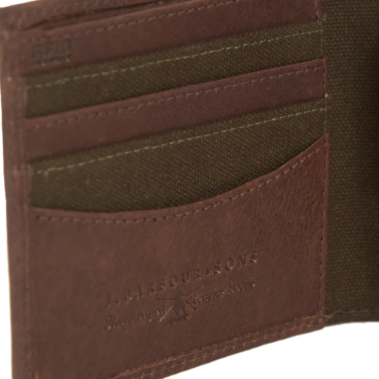 Barbour Padbury Billfold Wallet Dark Brown