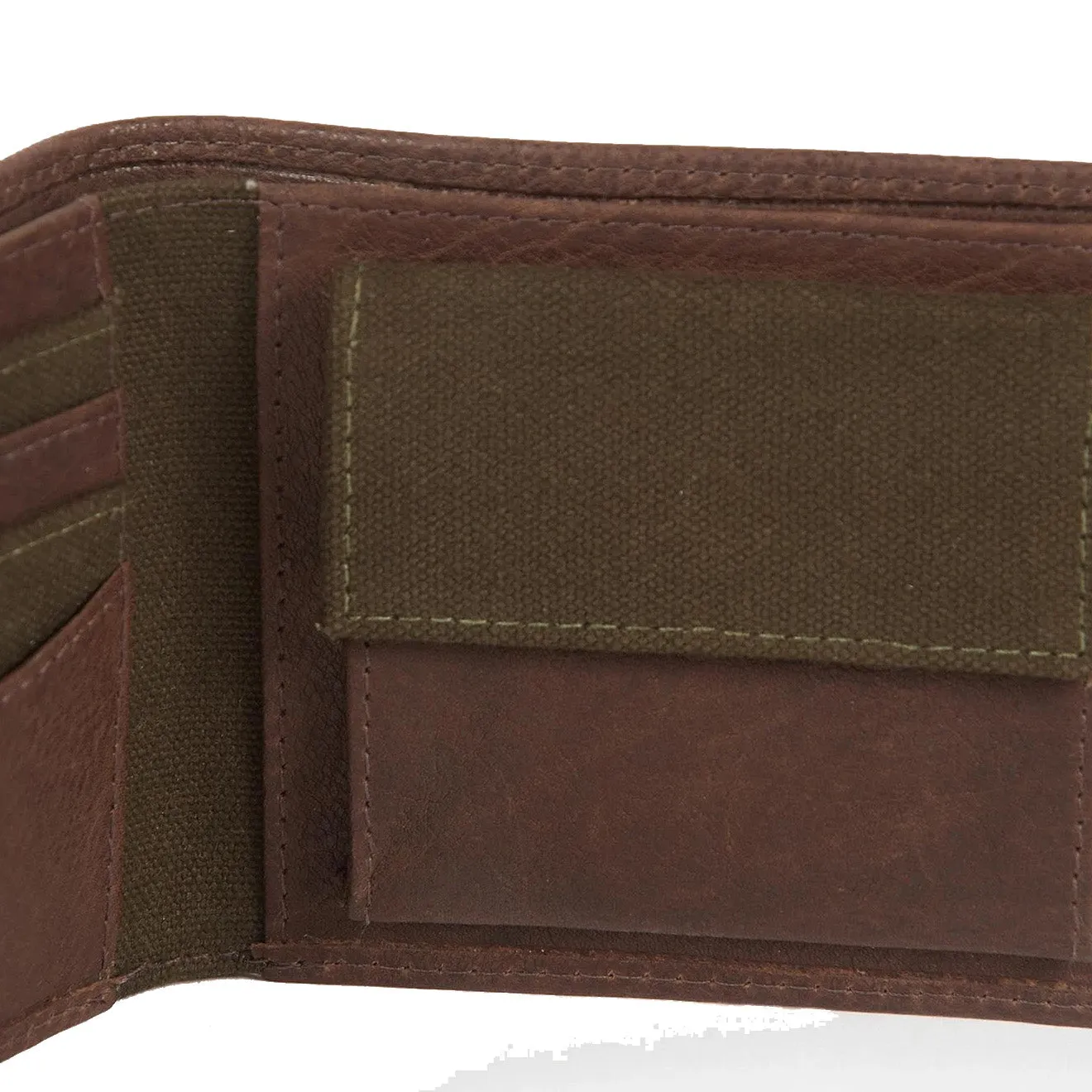 Barbour Padbury Billfold Wallet Dark Brown