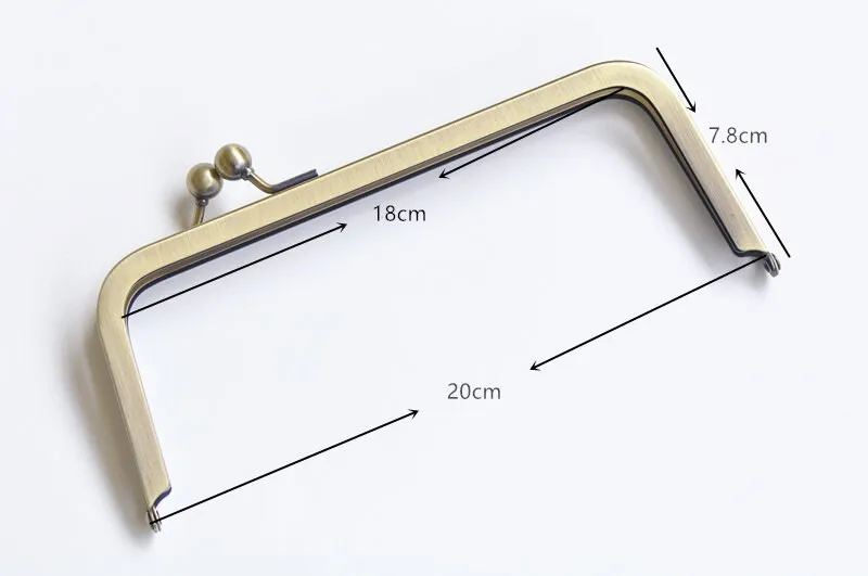 Bronze Metal Purse Frame Ladder Shaped Purse Frame 18x7.8cm