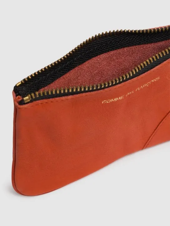 Comme des Garçons Wallet   Washed zip wallet 