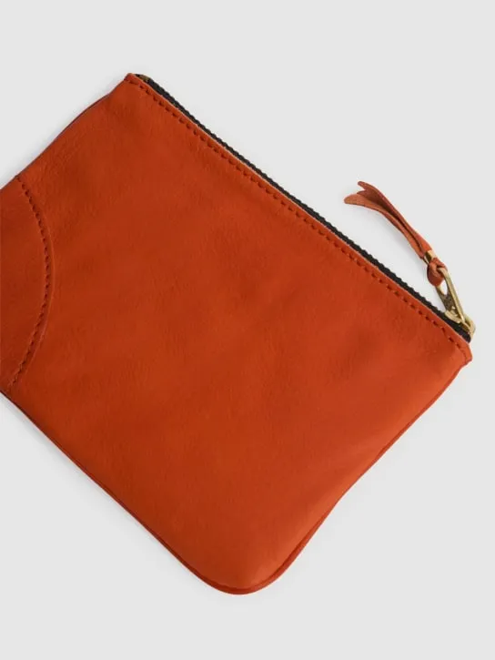 Comme des Garçons Wallet   Washed zip wallet 