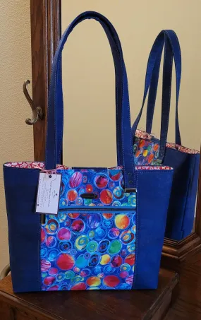 Cork Leather Shoulder Tote Bag