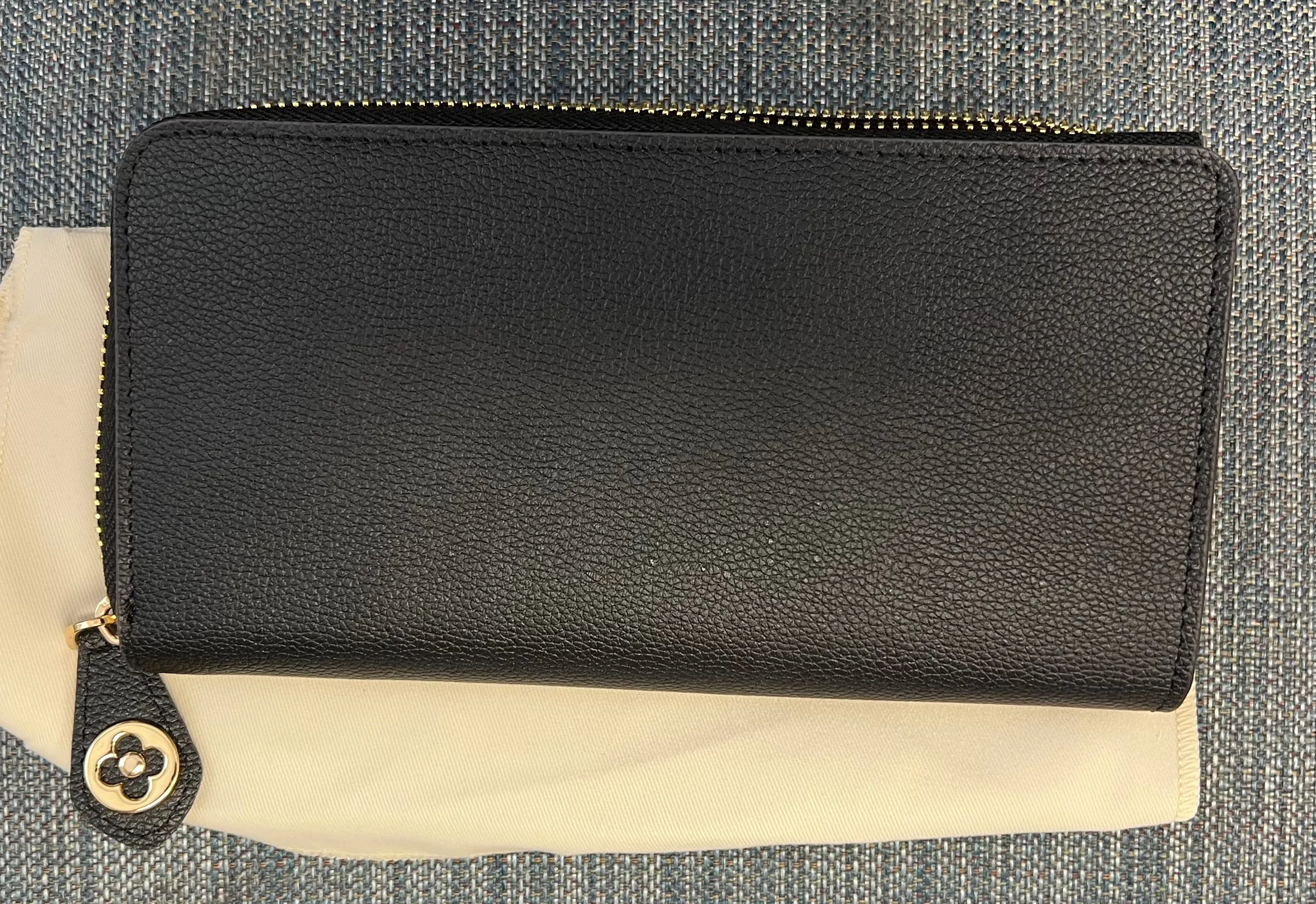 Fashion Leather Black wallet card holder checkbook