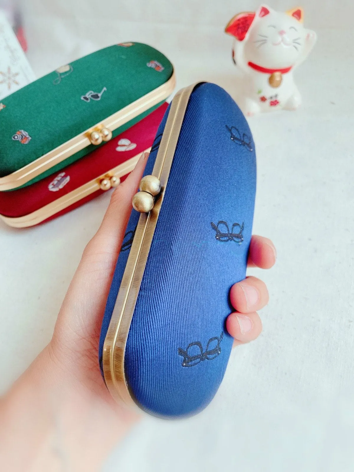 Glasses Case Purse Frame Clutch Bag Glue-In Purse Frame