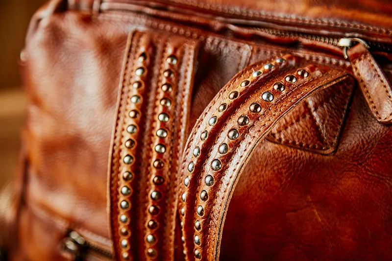 Handmade Full Grain Leather Backpack Vintage School Backpack Best Backpacks For Women AK10