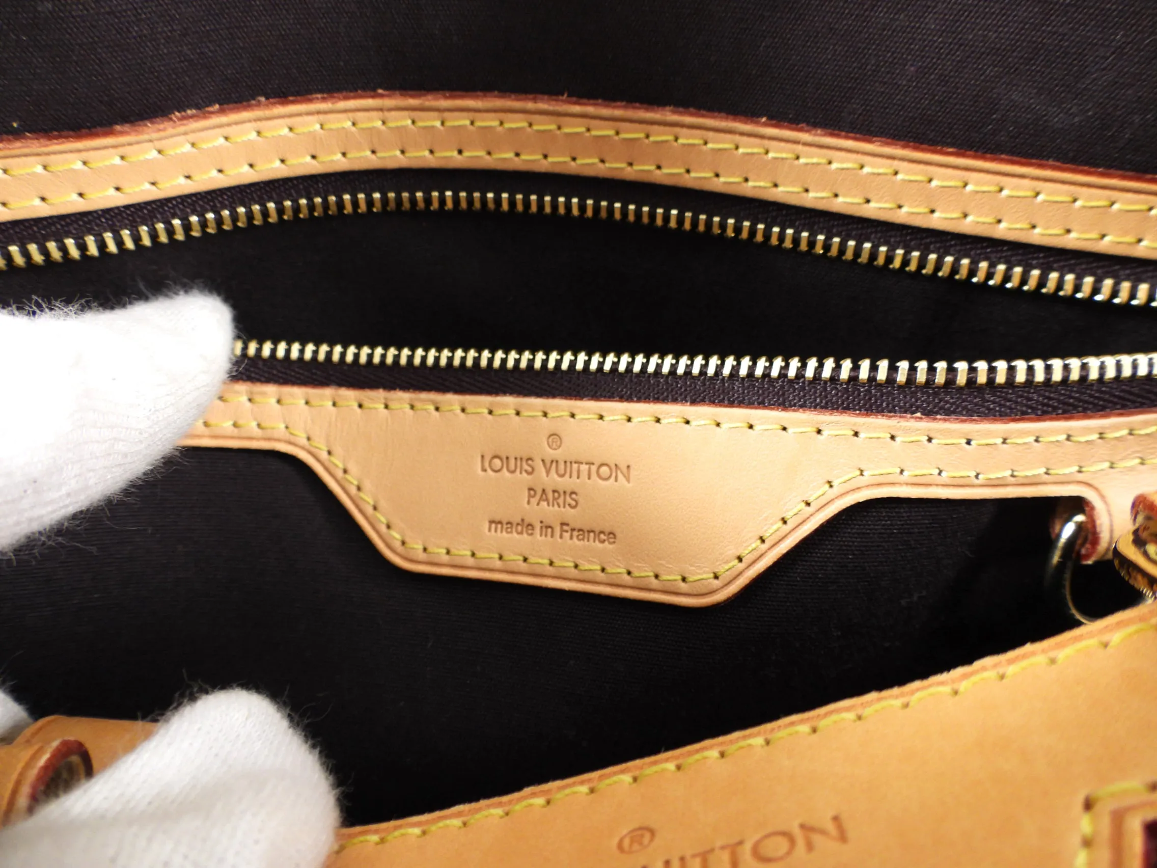 Louis Vuitton Patent Amarante Brea MM Bag