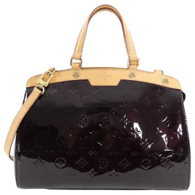 Louis Vuitton Patent Amarante Brea MM Bag