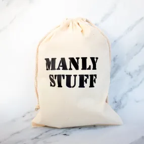 Manly Stuff Quirky Drawstring Bag
