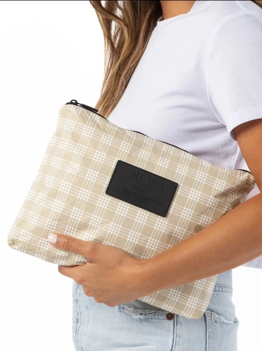 Plaid Mid Pouch