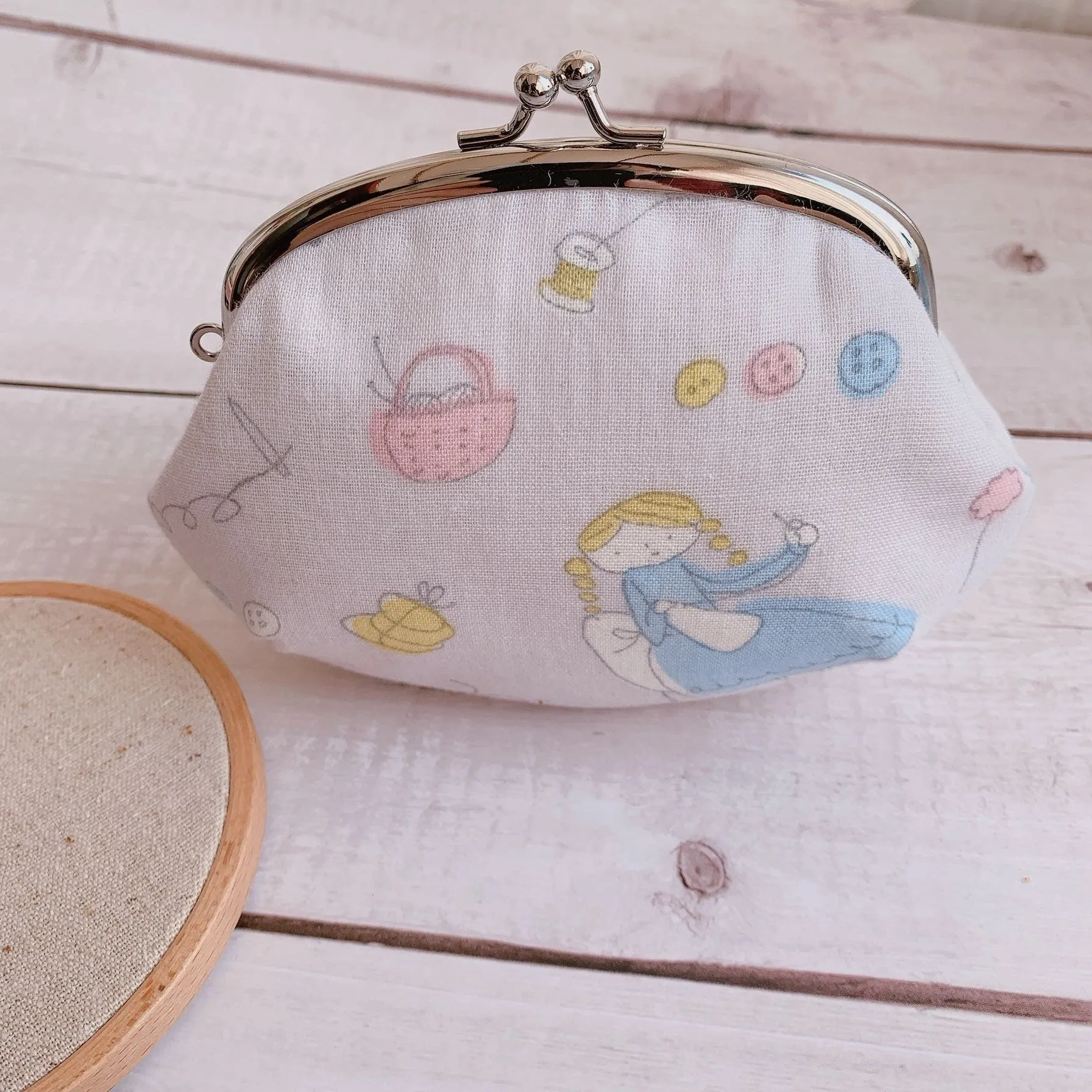 Silver Clutch Purse Frame Glue-In Style 11.5cm x 5cm