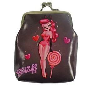 Sugar Dolls Pinup Kiss Lock Coin Purse by Fluff