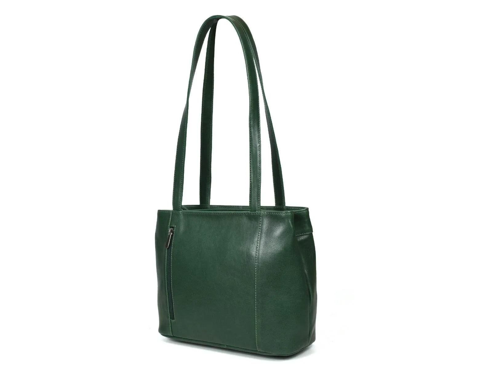 Toledo Leather Handbag -  Pine Green